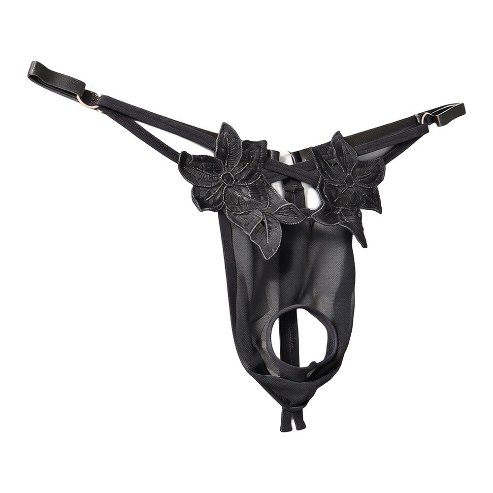 Mesh Strap Metal - Celana Dalam Pria Model G-String Berenda