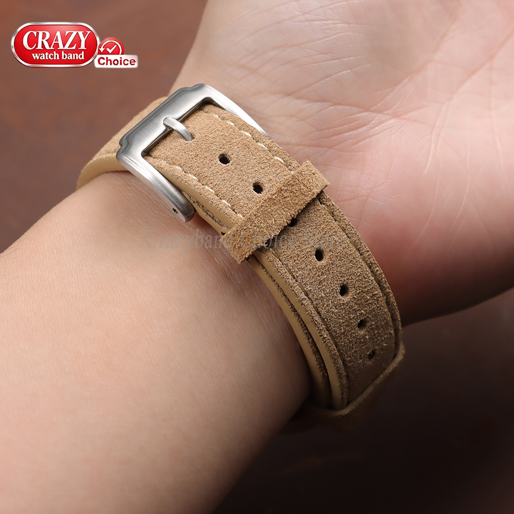 Tali Kulit Suede untuk Jam Tan - Suede Strap Watch ulasan dan harga