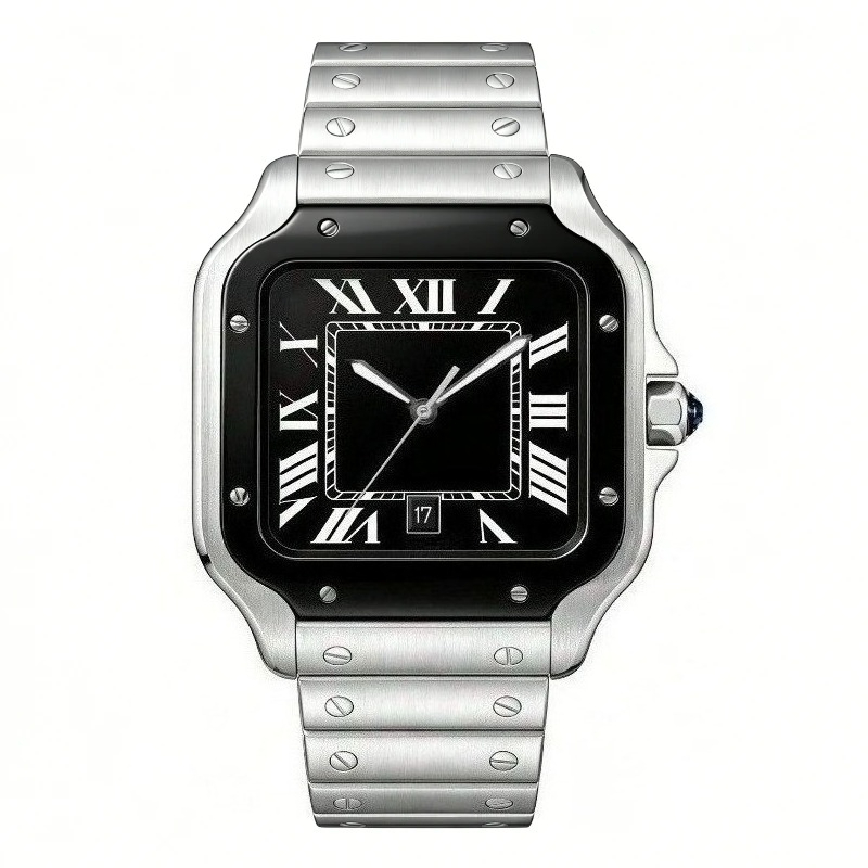 Jam Tangan Kuarsa Pria Mewah B - Cartier Watch Santos ulasan dan harga