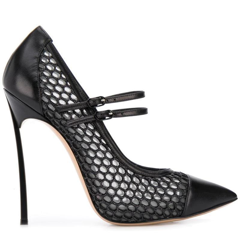 Sepatu Hak Tinggi Wanita Model - Mesh Strap Metal ulasan dan harga