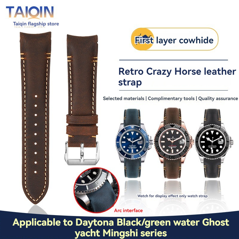 Tali Jam Kulit Retro Matte Uju - Omega Watch Seamaster ulasan dan harga