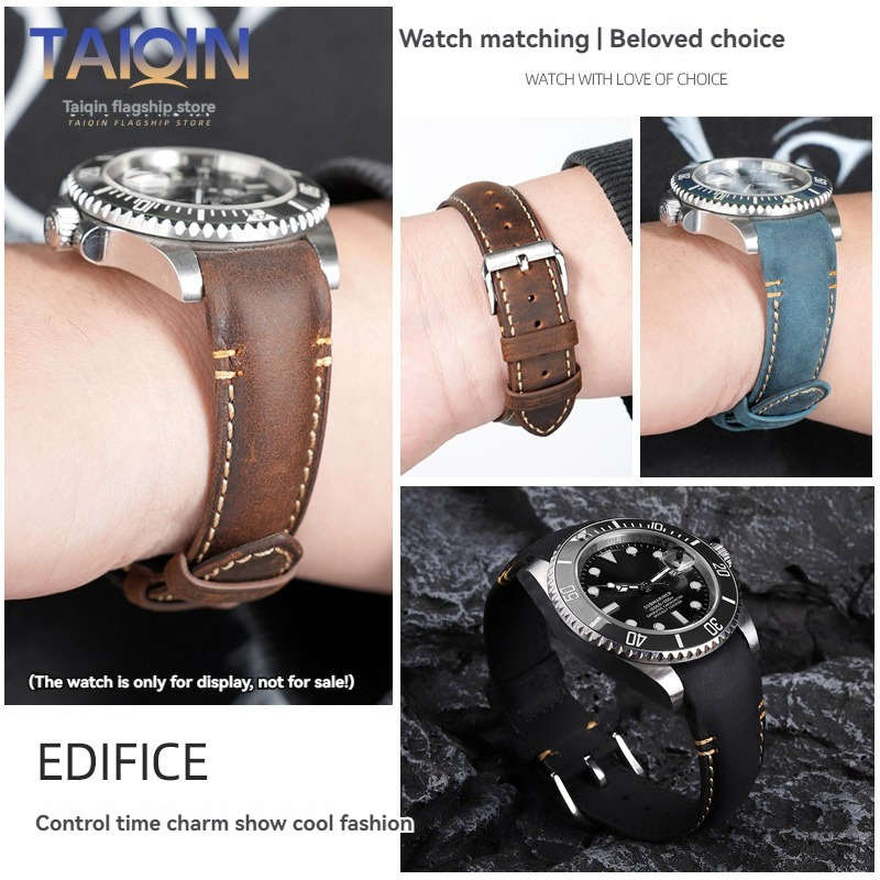 Tali Jam Kulit Retro Matte Uju - Omega Watch Seamaster ulasan dan harga
