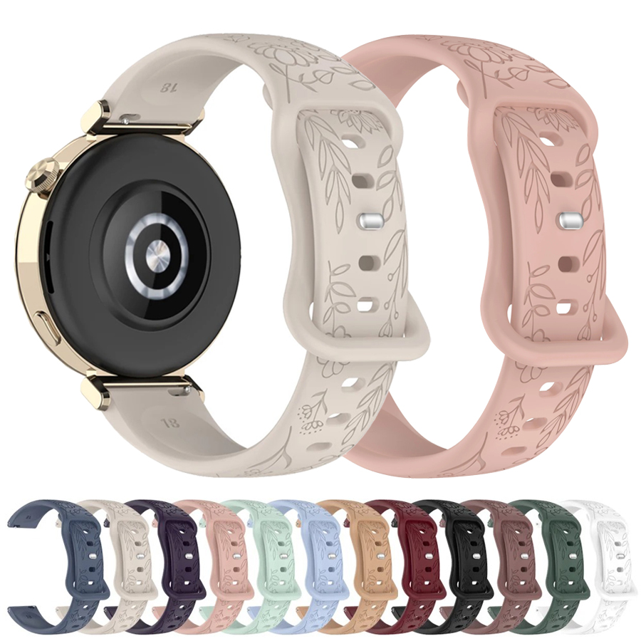 Tali Silikon Bunga 3D 20 22mm  - Silicone Watch Band 22Mm ulasan dan harga