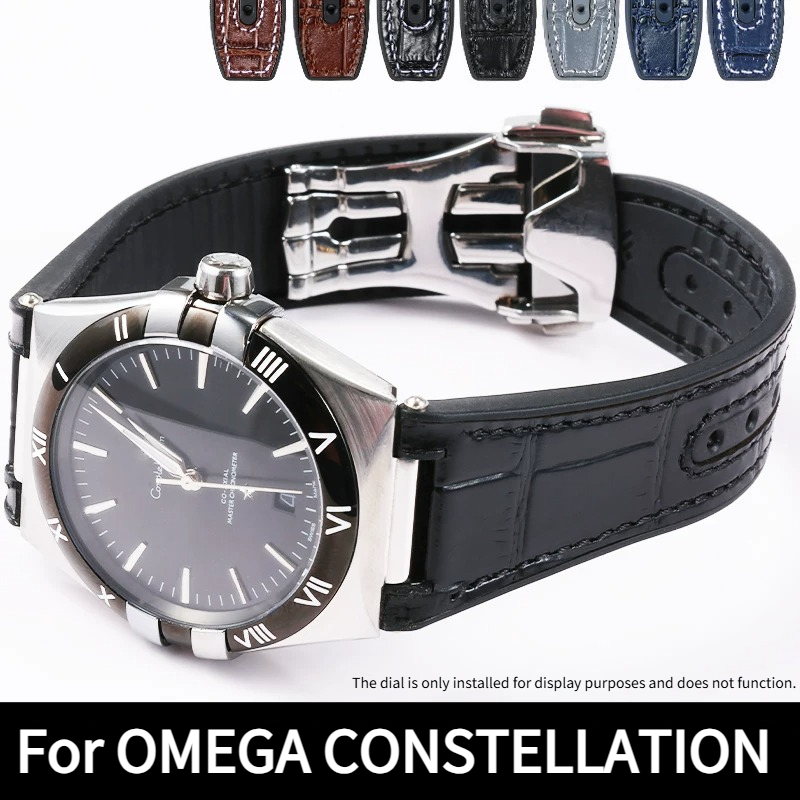 Tali Jam Tangan Kulit Asli Ber - Omega Watch Constellation ulasan dan harga