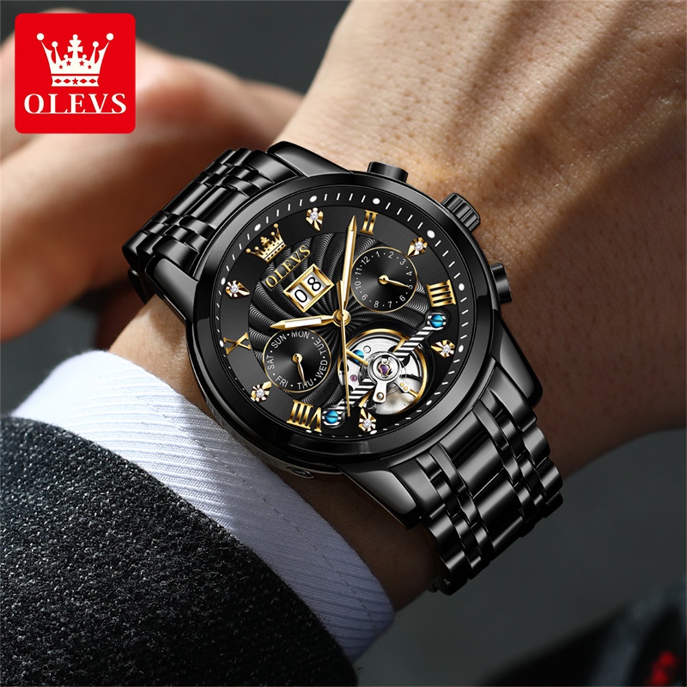OLEVS jam tangan otomatis penu - Rolex Watch Daytona ulasan dan harga