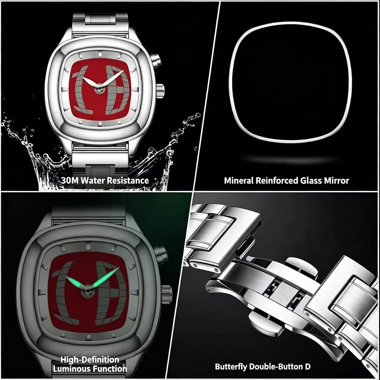 Jam Tangan Pria PAAZOMU Quartz - Tropic Strap Vintage ulasan dan harga