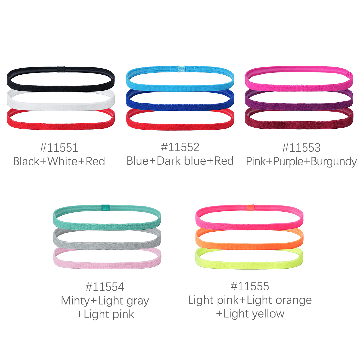 3 buah bando silikon anti seli - Silicone Band Women ulasan dan harga
