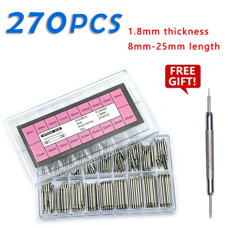 270pcs/set Batang Pegas Baja A - Spring Bar Tool Set ulasan dan harga
