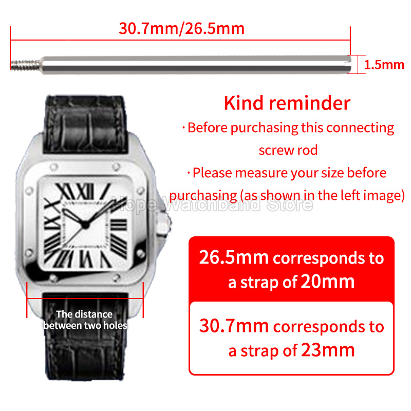 Batang Penghubung Sekrup Tali  - Cartier Watch Santos ulasan dan harga